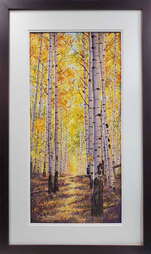 Click to view detail for Walking In Gold 27x13 $2800